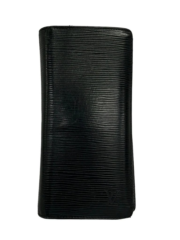Louis Vuitton Portefeuille Brazza M60622 Noir Epi Tn2134 Long Wallet